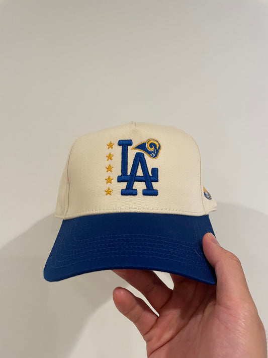 LA Dodgers / Rams Hat (Cream) [AVAILABLE NOW!]